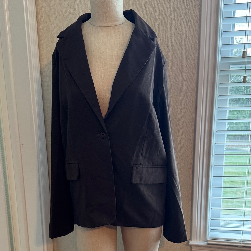 Classic Dark Brown Women's Blazer Jacket